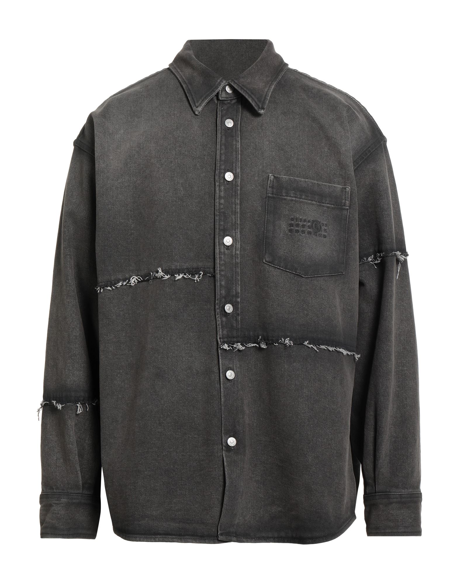 MM6 MAISON MARGIELA Jeansjacke/-mantel Herren Braungrau MM6 MAISON MARGIELA Jeansjacke/-mantel Herren Braungrau von MM6 MAISON MARGIELA