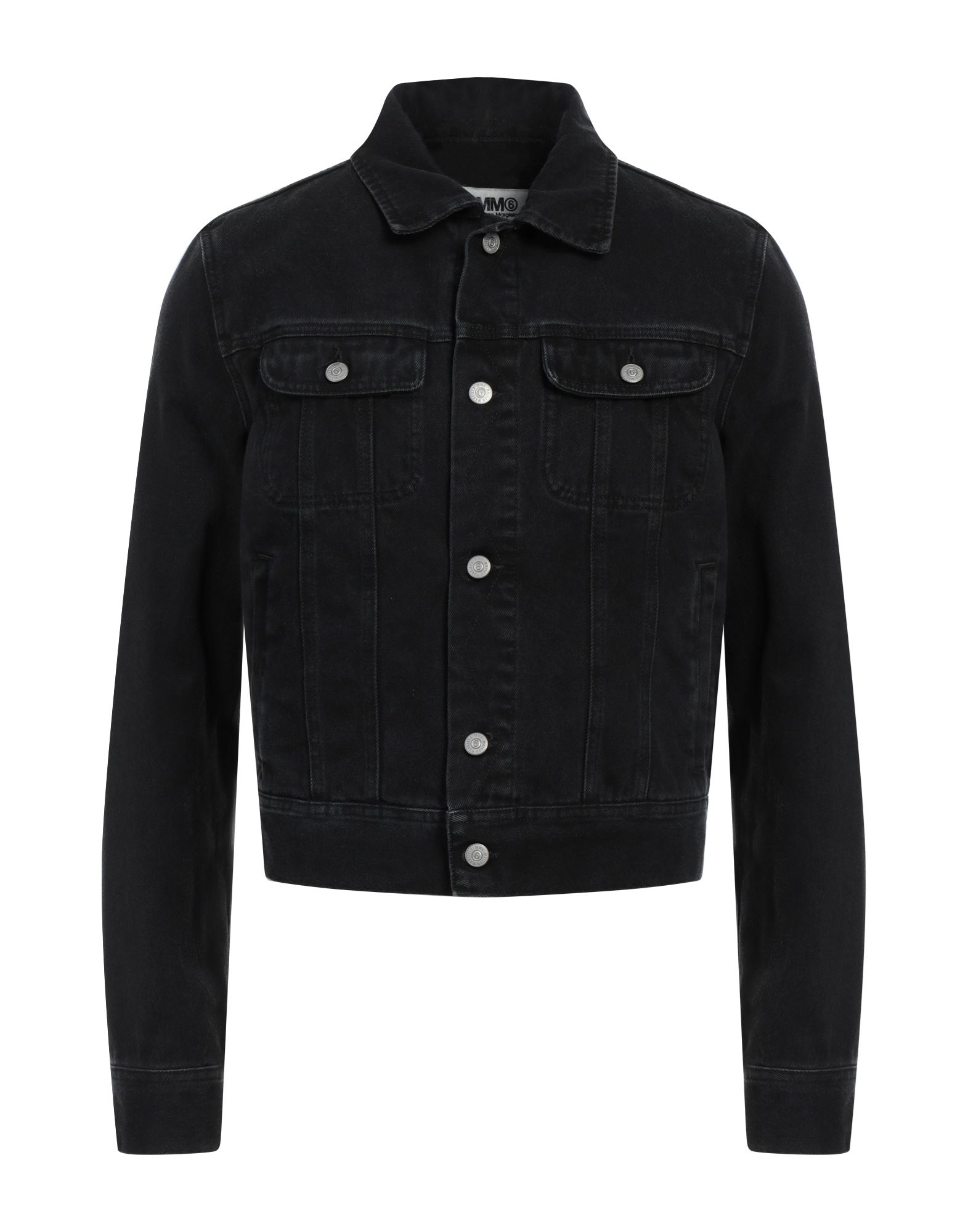 MM6 MAISON MARGIELA Jeansjacke/-mantel Herren Schwarz von MM6 MAISON MARGIELA