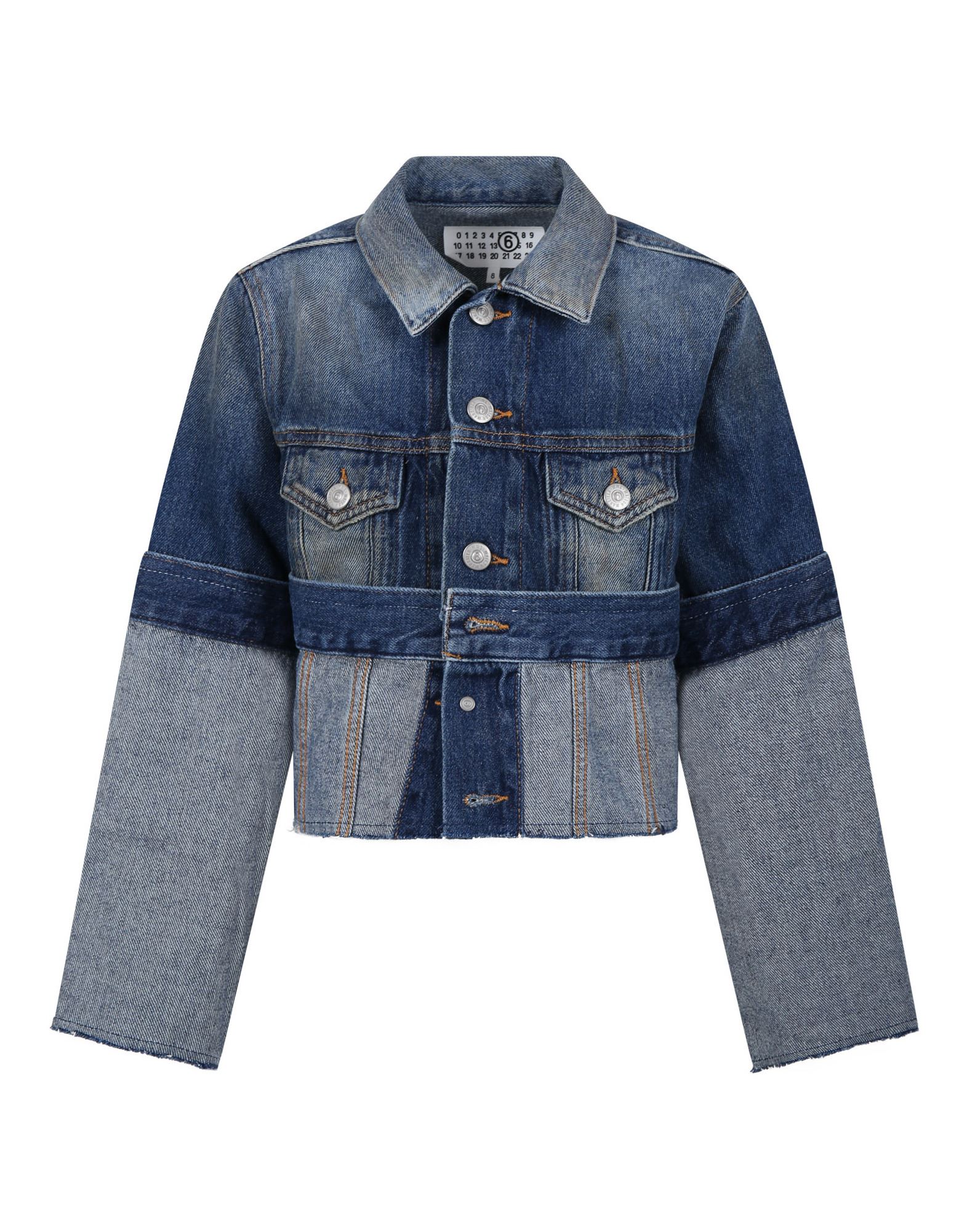 MM6 MAISON MARGIELA Jeansjacke/-mantel Kinder Blau von MM6 MAISON MARGIELA