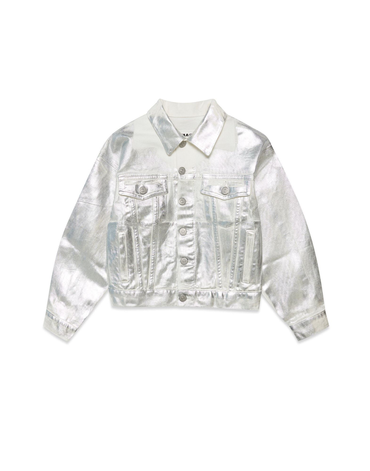 MM6 MAISON MARGIELA Jeansjacke/-mantel Kinder Off white von MM6 MAISON MARGIELA