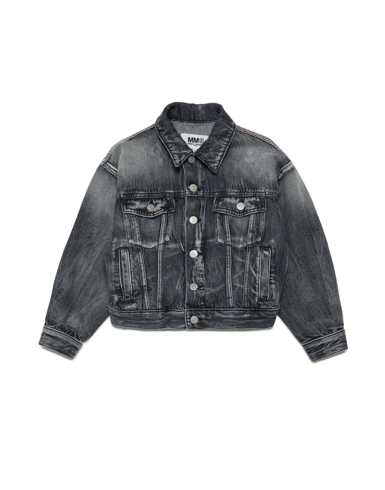 MM6 MAISON MARGIELA Jeansjacke/-mantel Kinder Schwarz von MM6 MAISON MARGIELA