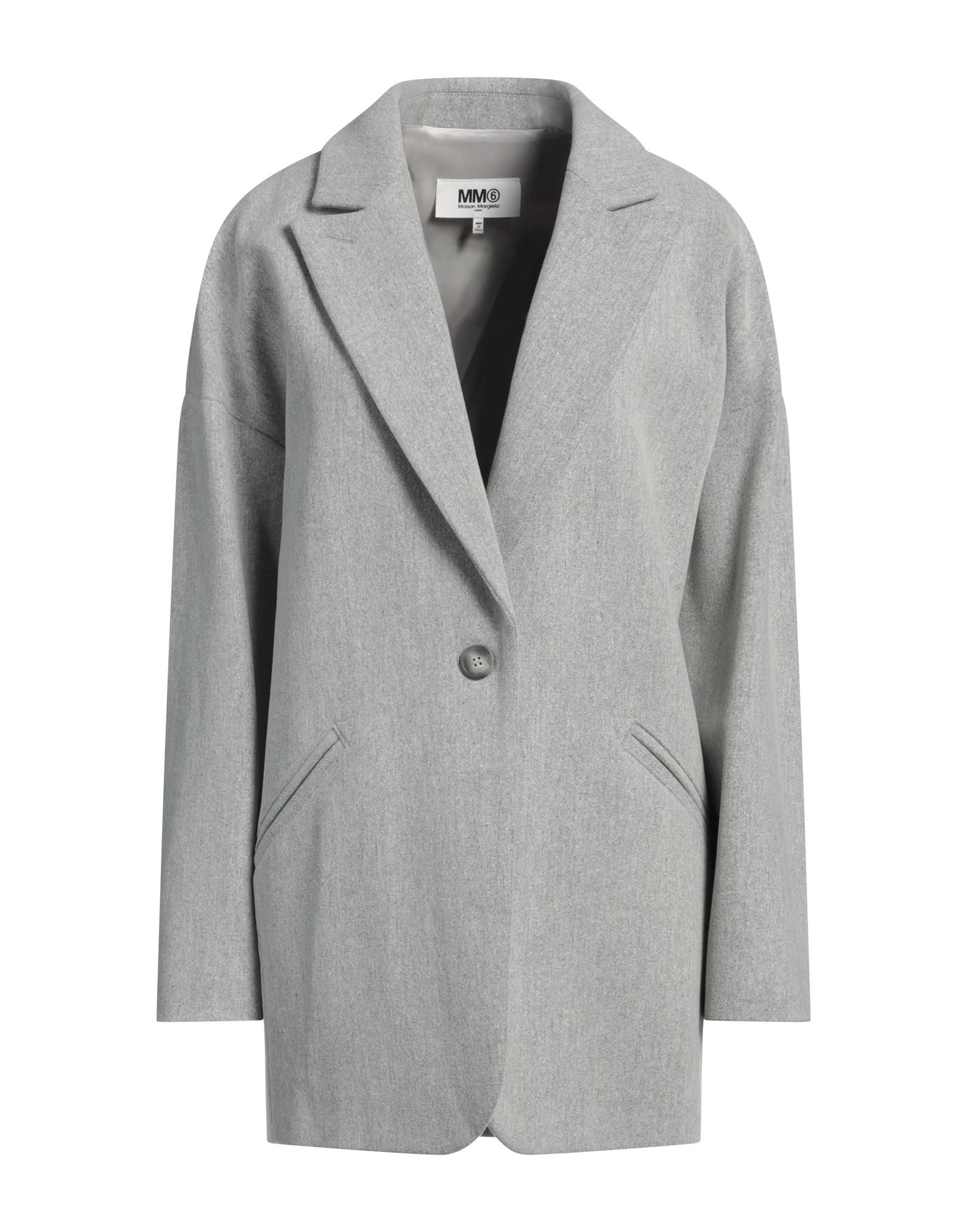 MM6 MAISON MARGIELA Mantel Damen Hellgrau MM6 MAISON MARGIELA Mantel Damen Hellgrau von MM6 MAISON MARGIELA