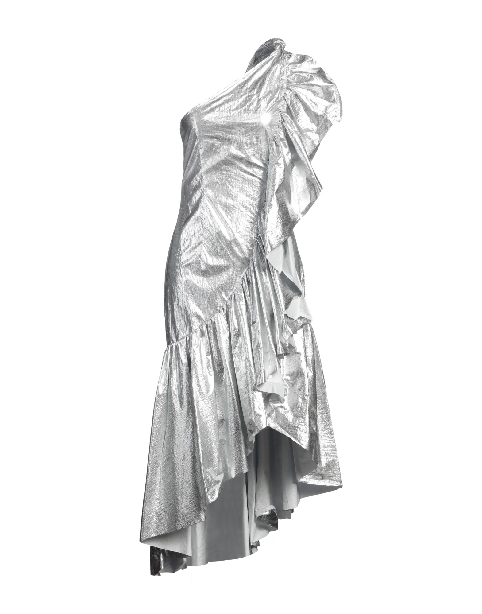 MM6 MAISON MARGIELA Maxi-kleid Damen Silber MM6 MAISON MARGIELA Maxi-kleid Damen Silber von MM6 MAISON MARGIELA