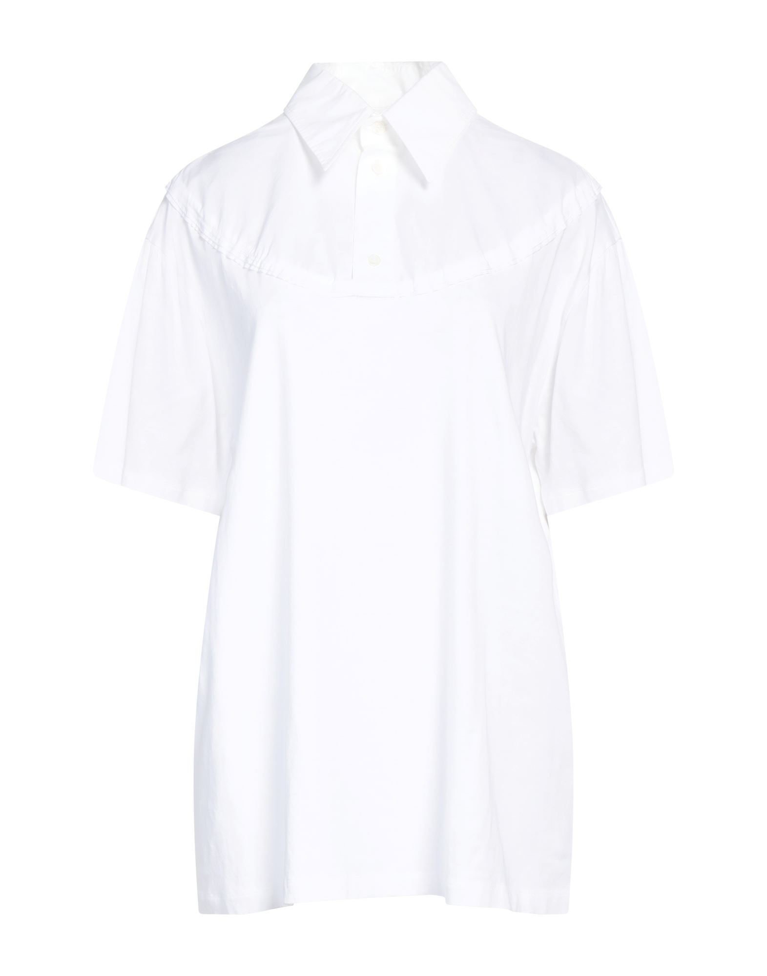 MM6 MAISON MARGIELA Poloshirt Damen Weiß MM6 MAISON MARGIELA Poloshirt Damen Weiß von MM6 MAISON MARGIELA