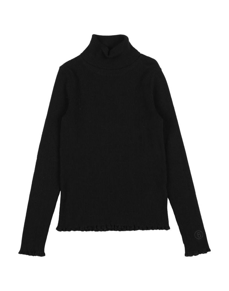 MM6 MAISON MARGIELA Rollkragenpullover Kinder Schwarz von MM6 MAISON MARGIELA
