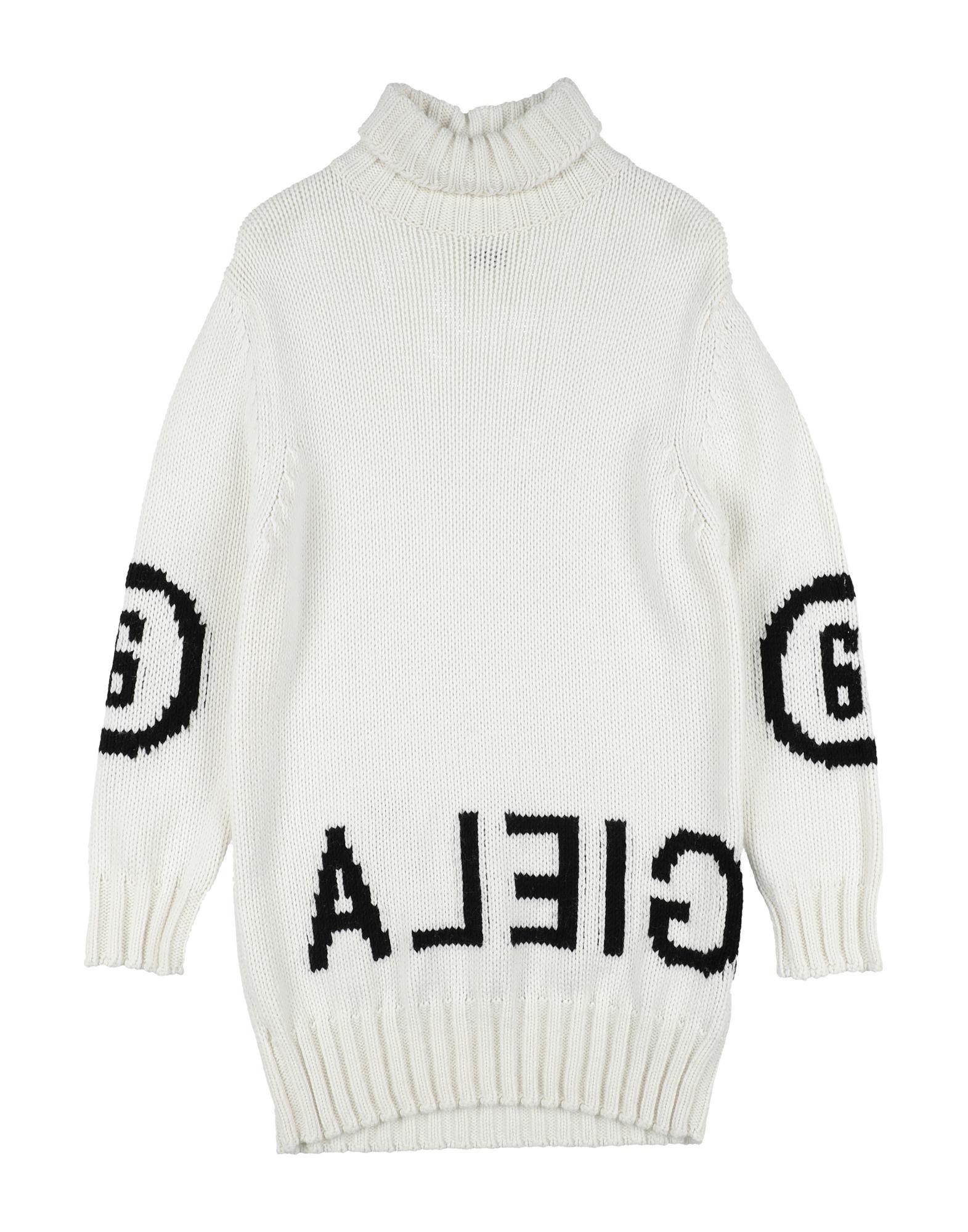 MM6 MAISON MARGIELA Rollkragenpullover Kinder Weiß von MM6 MAISON MARGIELA