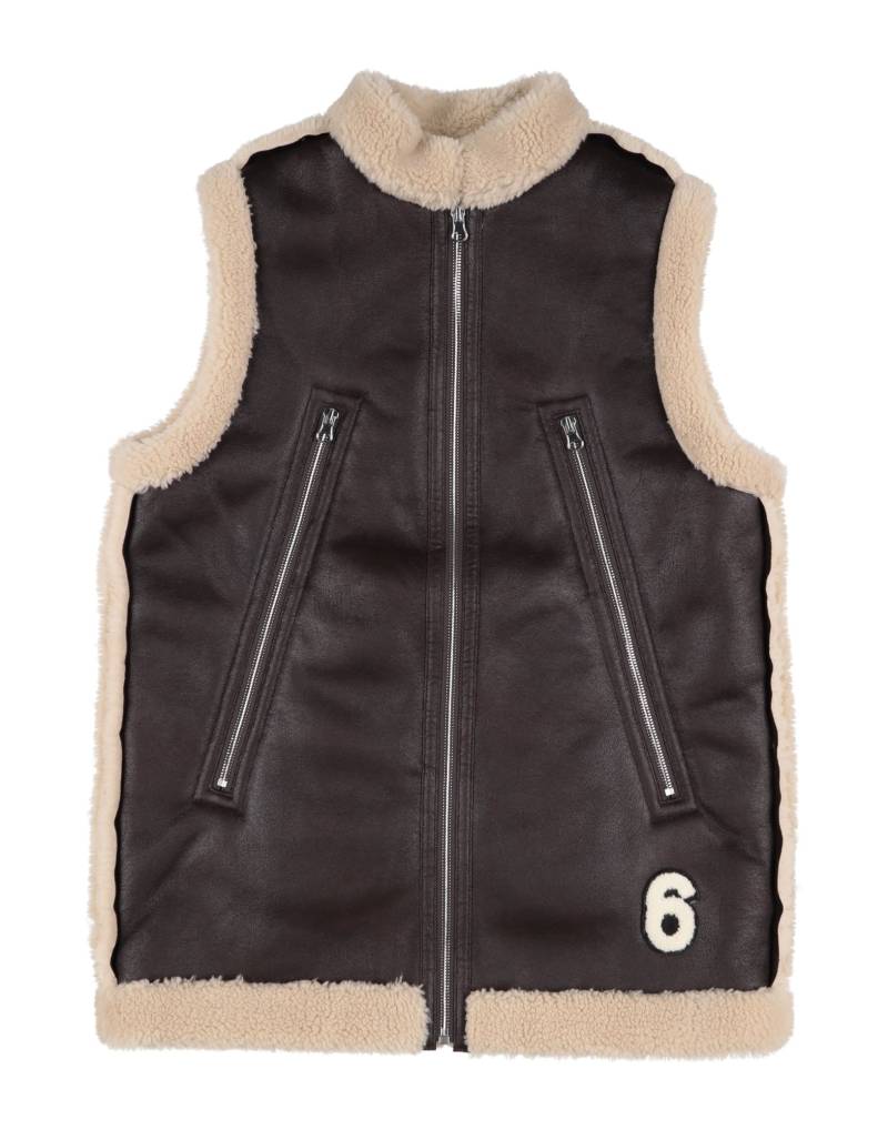 MM6 MAISON MARGIELA Shearling- & Kunstfell Kinder Schokobraun von MM6 MAISON MARGIELA