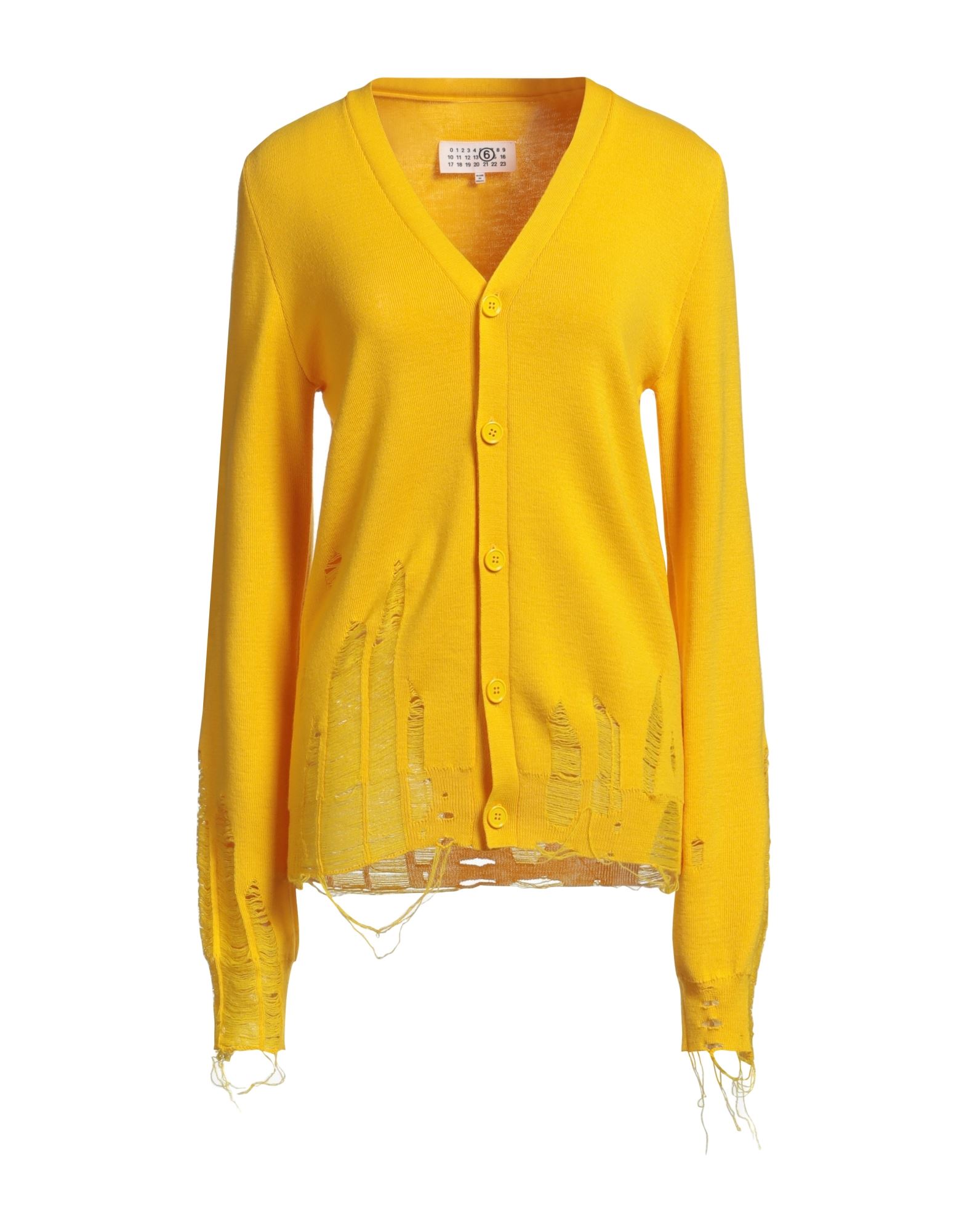MM6 MAISON MARGIELA Strickjacke Damen Gelb MM6 MAISON MARGIELA Strickjacke Damen Gelb von MM6 MAISON MARGIELA
