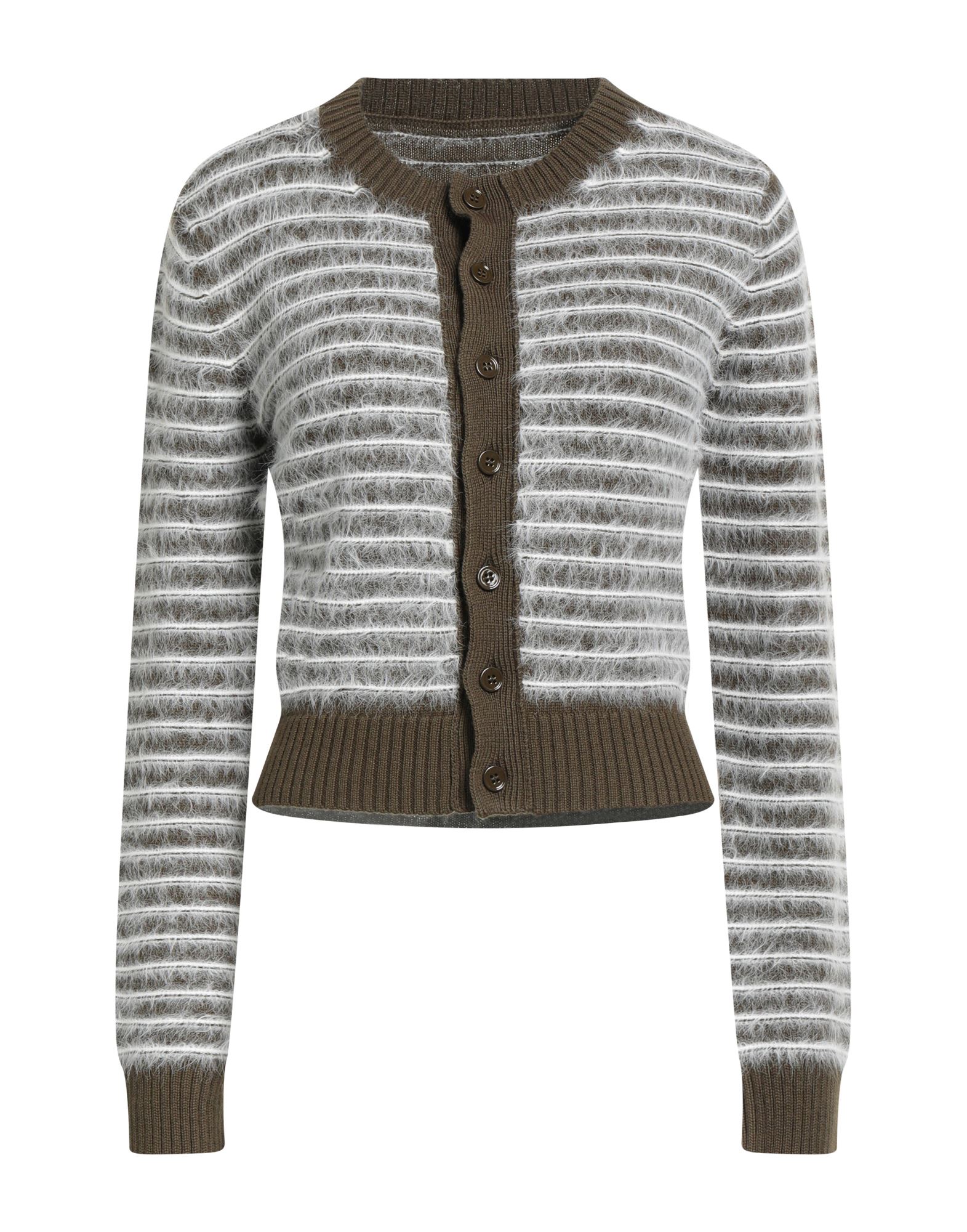 MM6 MAISON MARGIELA Strickjacke Damen Militärgrün MM6 MAISON MARGIELA Strickjacke Damen Militärgrün von MM6 MAISON MARGIELA