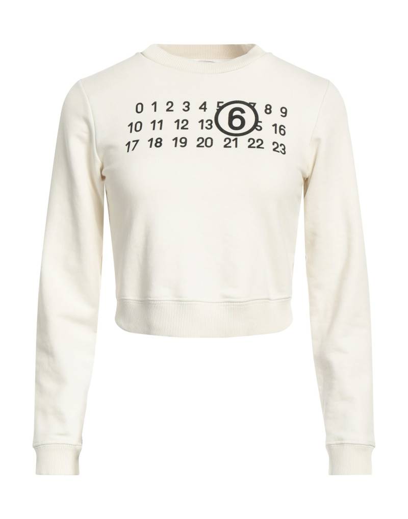 MM6 MAISON MARGIELA Sweatshirt Damen Cremeweiß von MM6 MAISON MARGIELA