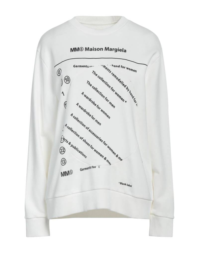 MM6 MAISON MARGIELA Sweatshirt Damen Off white von MM6 MAISON MARGIELA