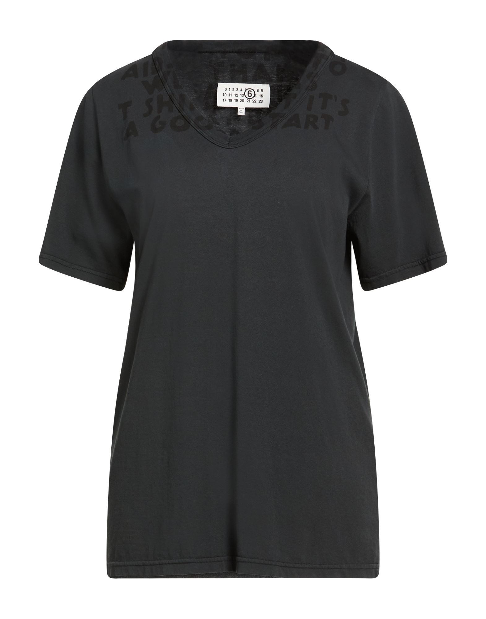 MM6 MAISON MARGIELA T-shirts Damen Braungrau MM6 MAISON MARGIELA T-shirts Damen Braungrau von MM6 MAISON MARGIELA