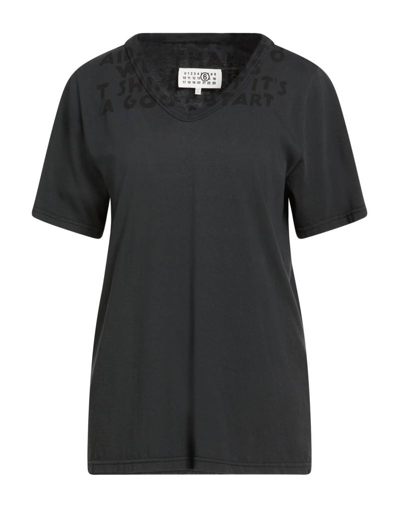 MM6 MAISON MARGIELA T-shirts Damen Braungrau MM6 MAISON MARGIELA T-shirts Damen Braungrau von MM6 MAISON MARGIELA