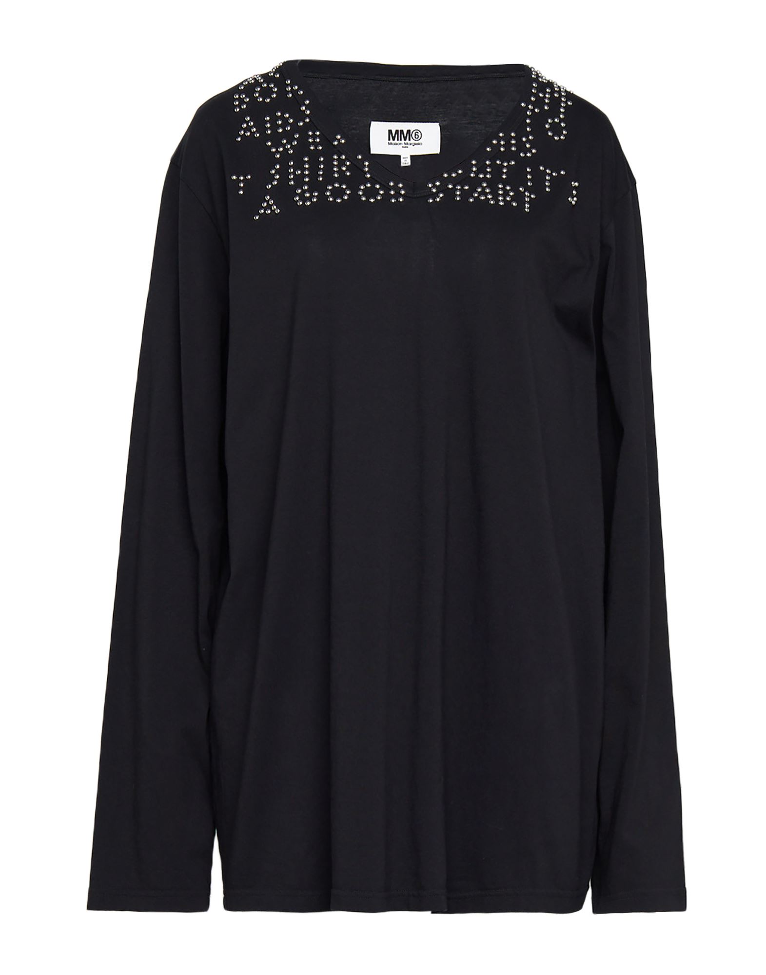 MM6 MAISON MARGIELA T-shirts Damen Schwarz MM6 MAISON MARGIELA T-shirts Damen Schwarz von MM6 MAISON MARGIELA