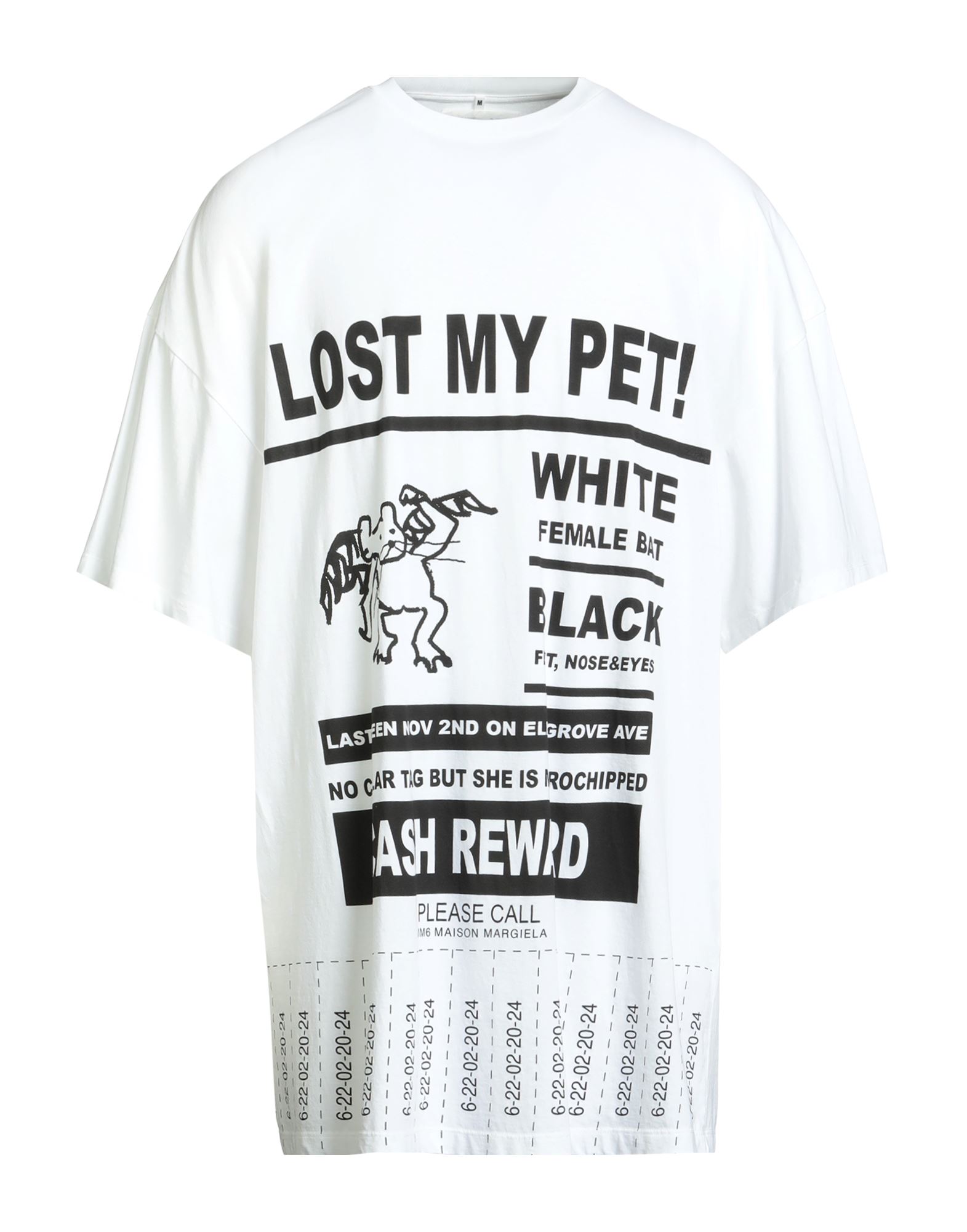 MM6 MAISON MARGIELA T-shirts Herren Weiß MM6 MAISON MARGIELA T-shirts Herren Weiß von MM6 MAISON MARGIELA