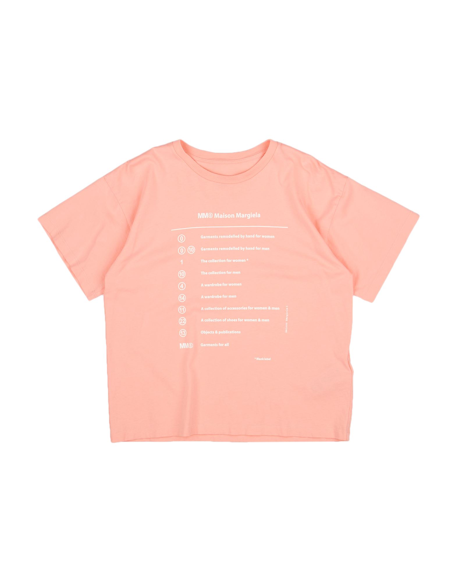 MM6 MAISON MARGIELA T-shirts Kinder Lachs von MM6 MAISON MARGIELA