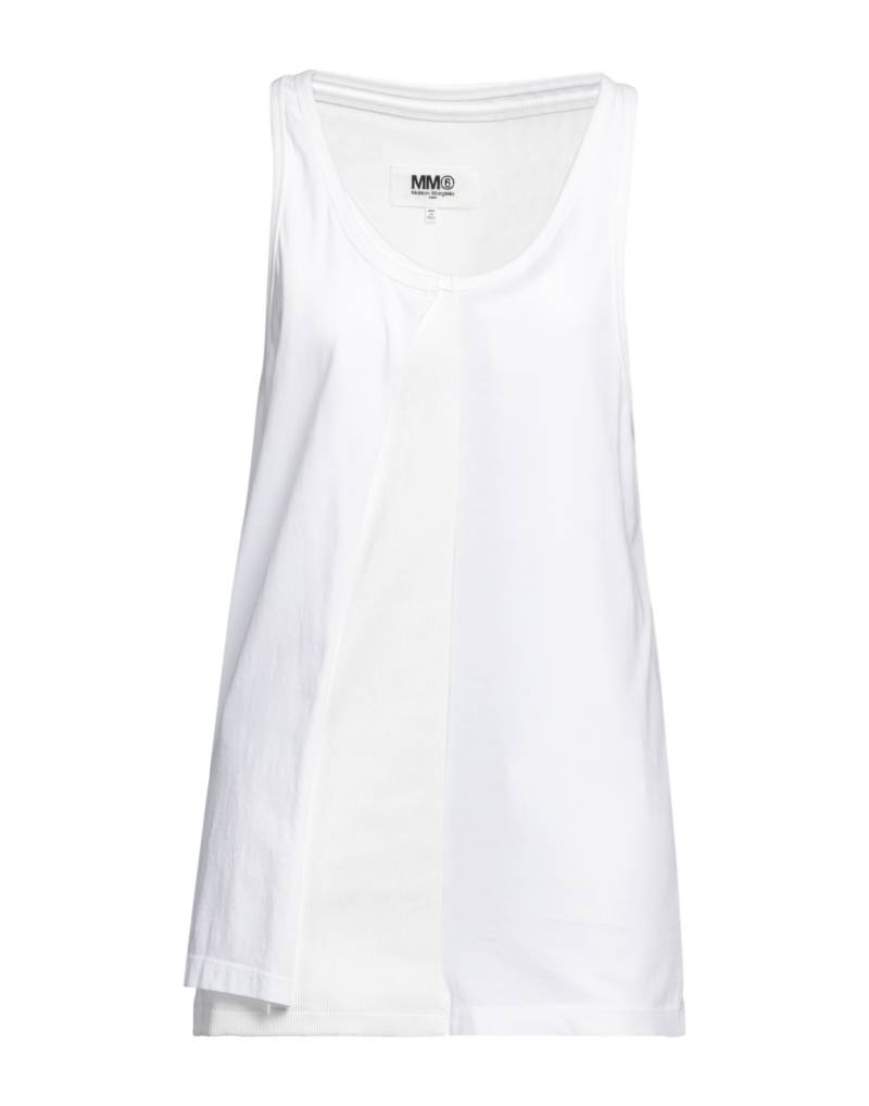 MM6 MAISON MARGIELA Tank Top Damen Weiß von MM6 MAISON MARGIELA