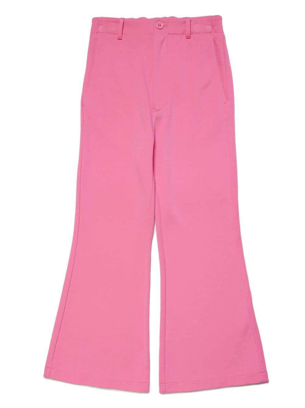 MM6 Maison Margiela Kids Ausgestellte Hose mit Logo-Print - Rosa von MM6 Maison Margiela Kids