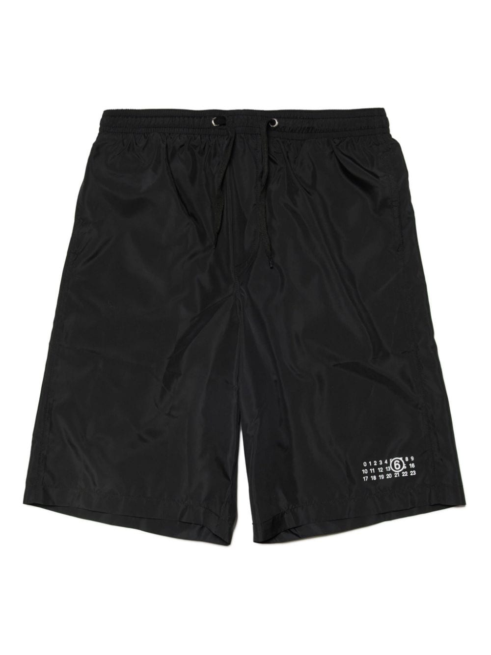 MM6 Maison Margiela Kids Badeshorts mit Kordelzug - Schwarz von MM6 Maison Margiela Kids