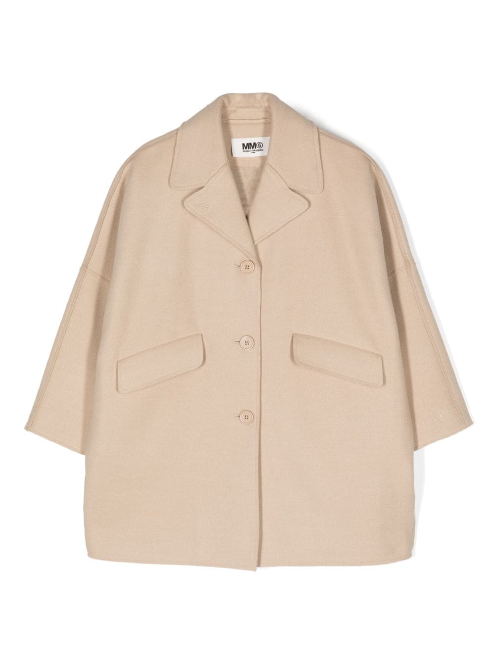 MM6 Maison Margiela Kids Einreihiger Blazer - Nude von MM6 Maison Margiela Kids