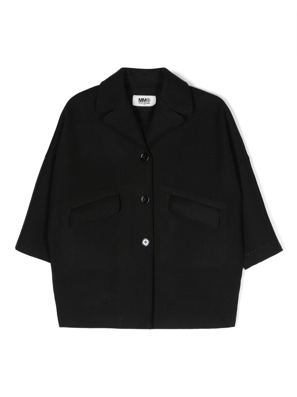 MM6 Maison Margiela Kids Geknöpfte Jacke - Schwarz von MM6 Maison Margiela Kids