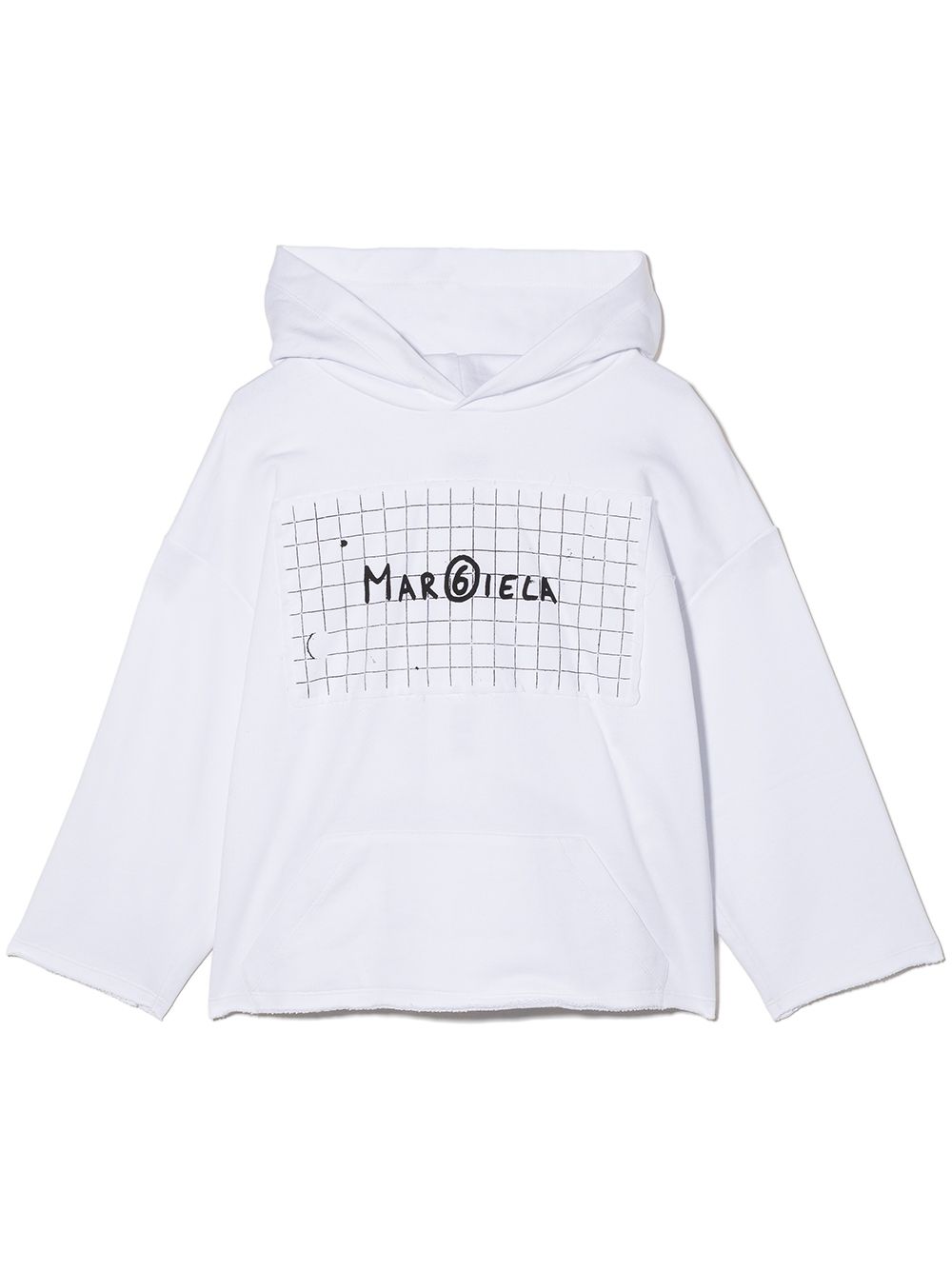 MM6 Maison Margiela Kids Hoodie mit Logo-Print - Weiß von MM6 Maison Margiela Kids