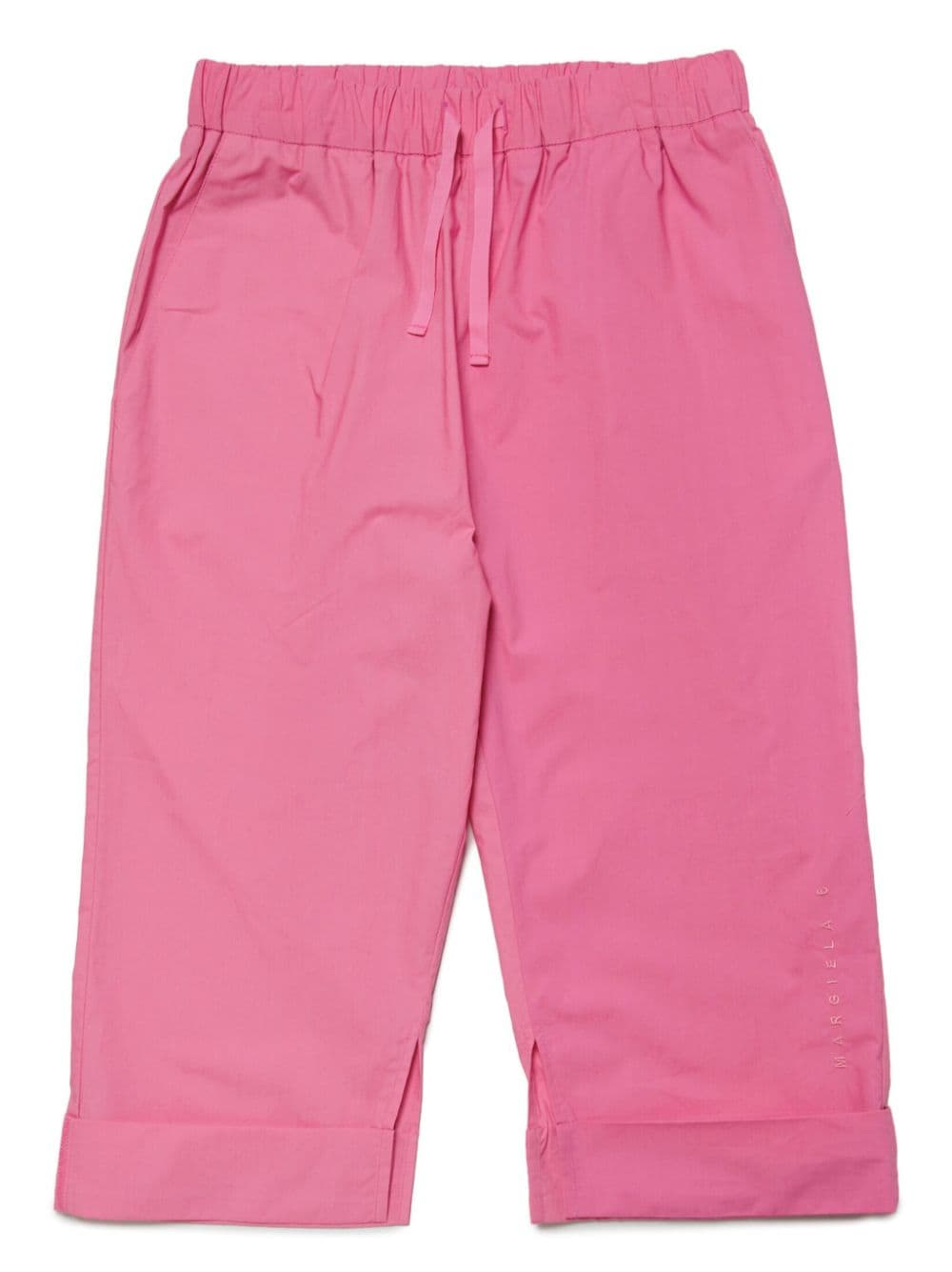 MM6 Maison Margiela Kids Hose mit Logo-Stickerei - Rosa von MM6 Maison Margiela Kids