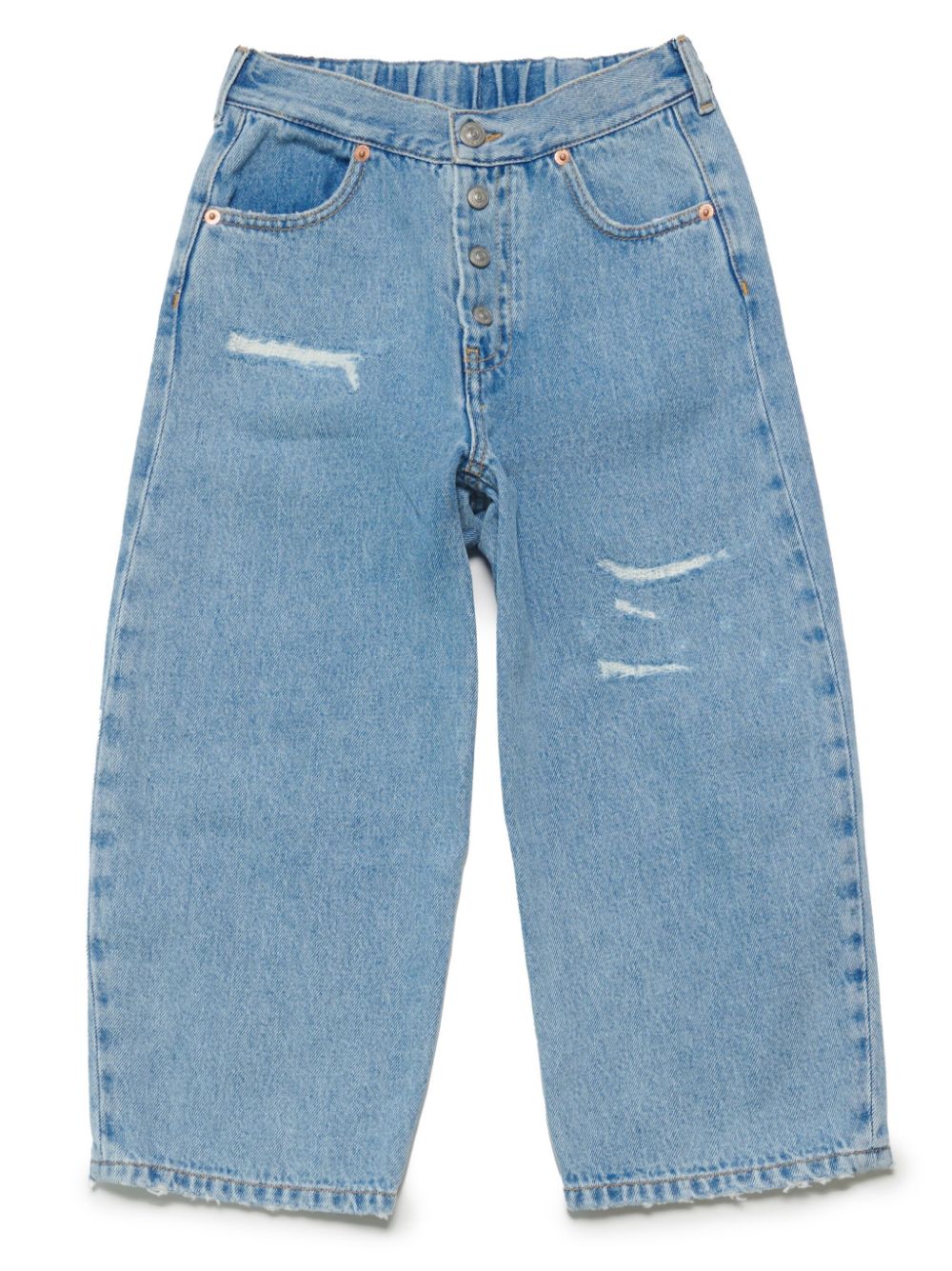 MM6 Maison Margiela Kids Jeans mit Logo-Patch - Blau von MM6 Maison Margiela Kids