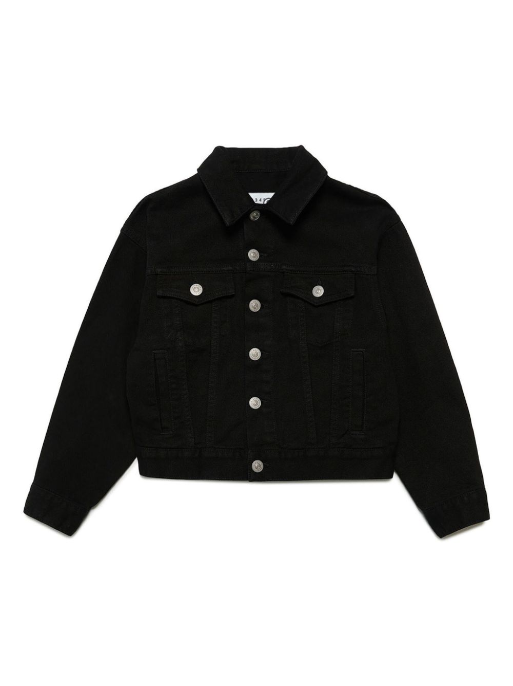 MM6 Maison Margiela Kids Jeansjacke aus Baumwolle - Schwarz von MM6 Maison Margiela Kids