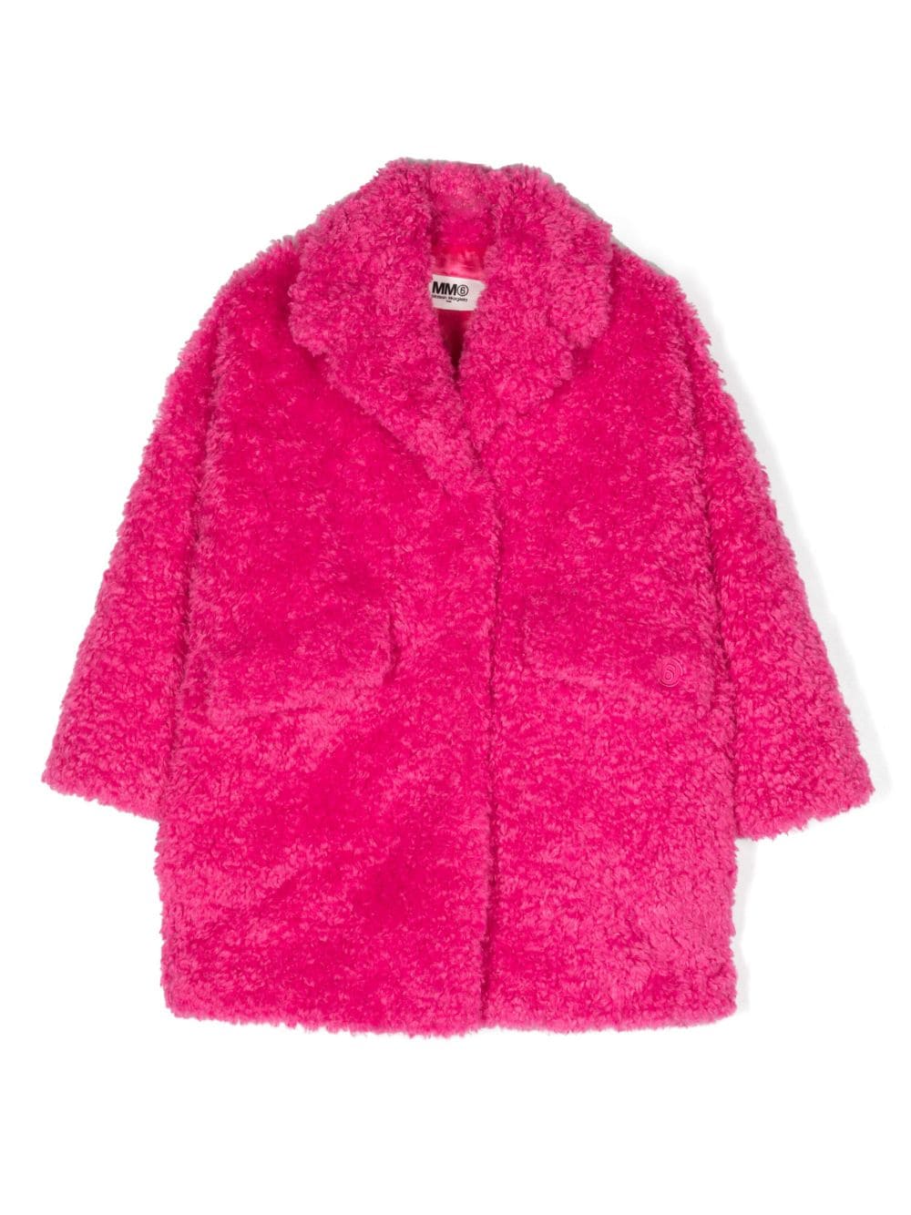 MM6 Maison Margiela Kids Mantel aus Faux Shearling - Rosa von MM6 Maison Margiela Kids