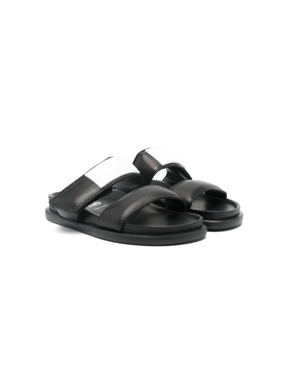 MM6 Maison Margiela Kids Sandalen mit Nummern-Motiv - Schwarz von MM6 Maison Margiela Kids