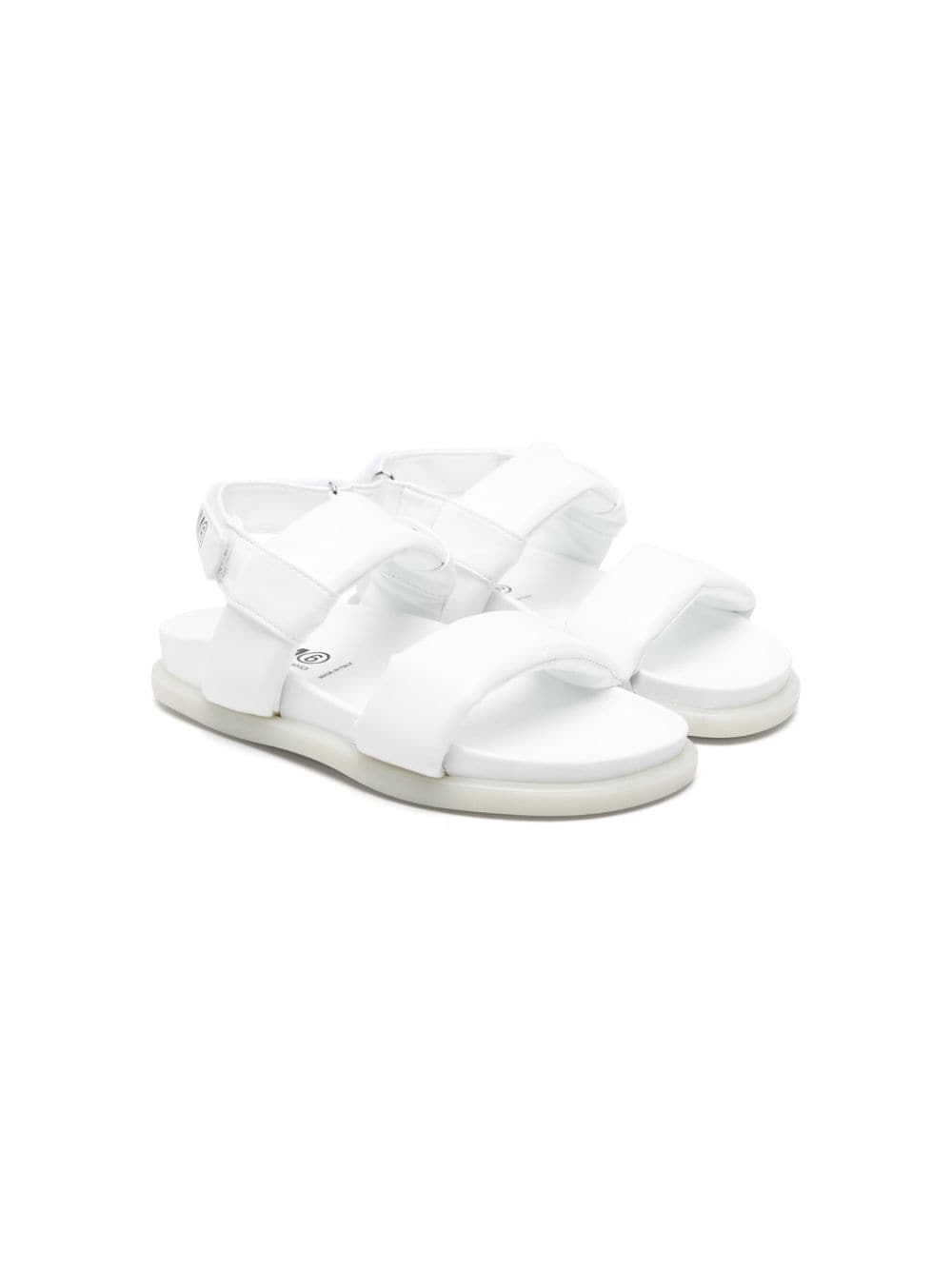 MM6 Maison Margiela Kids Sandalen mit gepolsterten Riemen - Weiß von MM6 Maison Margiela Kids