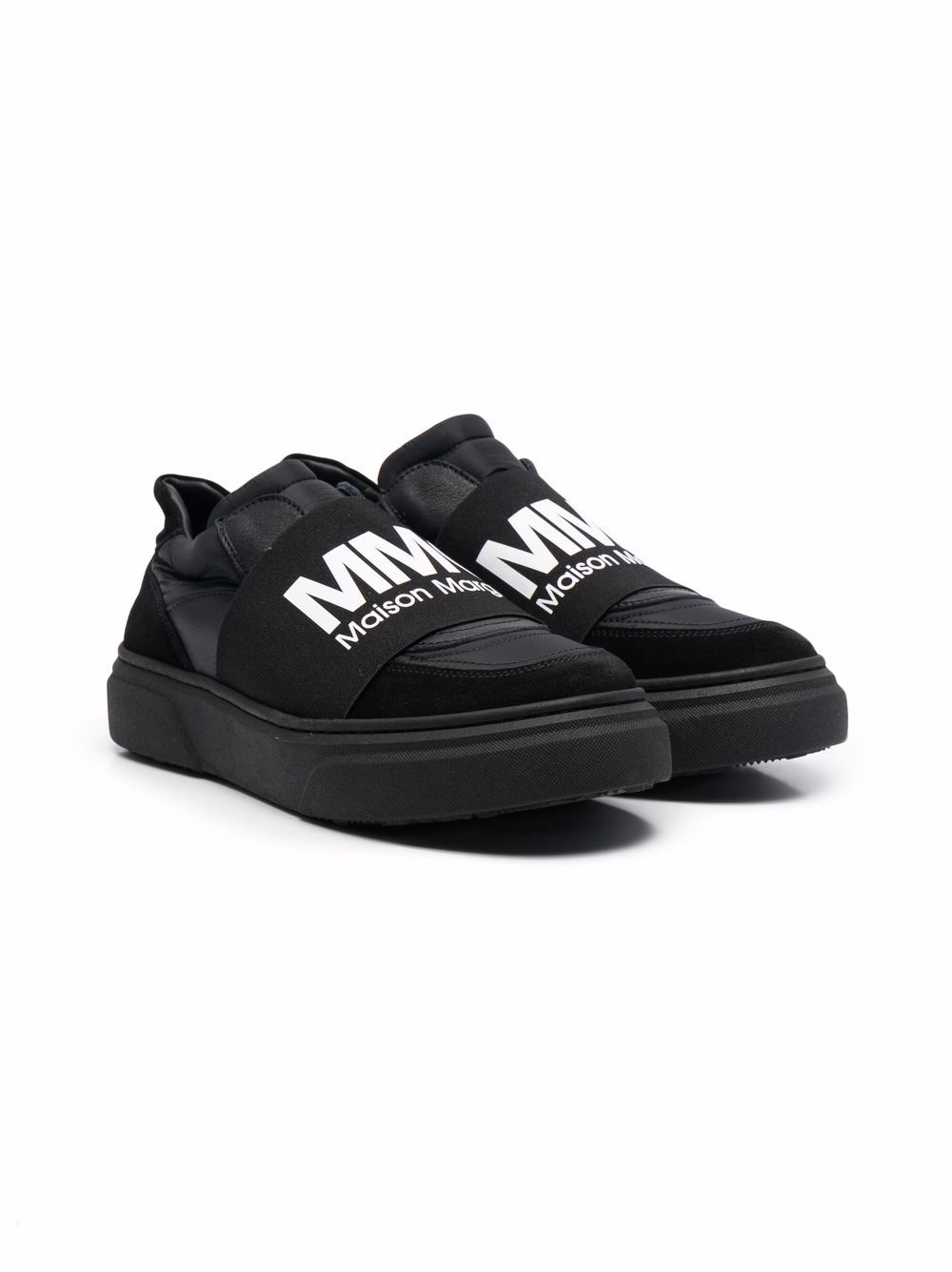 MM6 Maison Margiela Kids Sneakers mit Logo-Print - Schwarz von MM6 Maison Margiela Kids