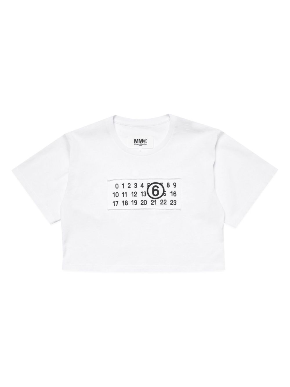 MM6 Maison Margiela Kids T-Shirt mit Logo-Applikation - Weiß von MM6 Maison Margiela Kids