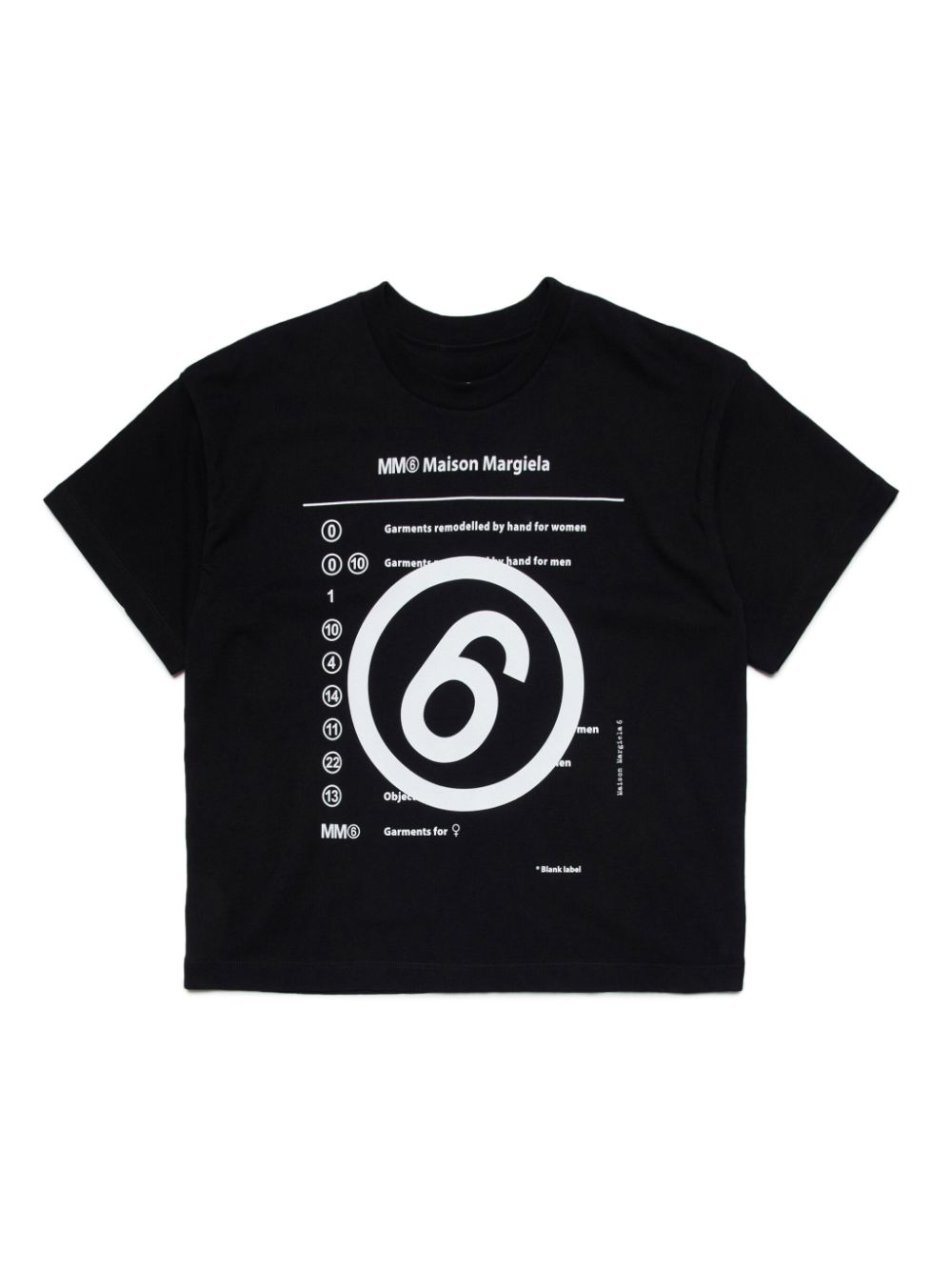 MM6 Maison Margiela Kids T-Shirt mit Logo-Print - Schwarz von MM6 Maison Margiela Kids