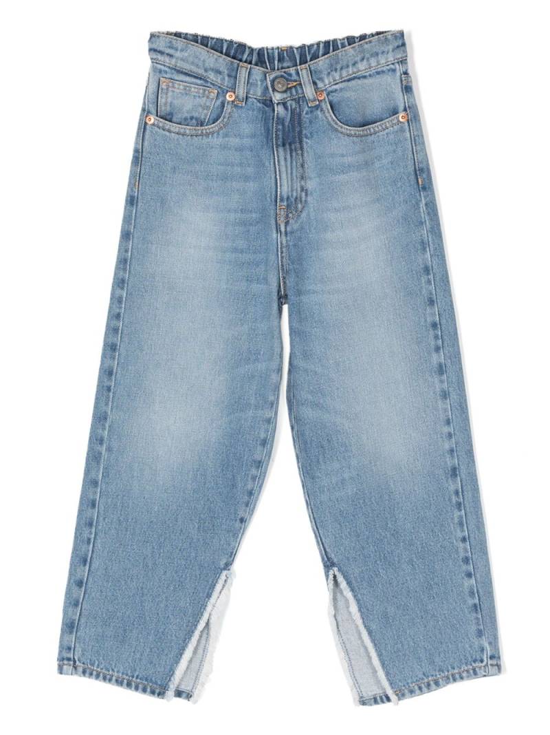 MM6 Maison Margiela Kids Weite Jeans im Distressed-Look - Blau von MM6 Maison Margiela Kids