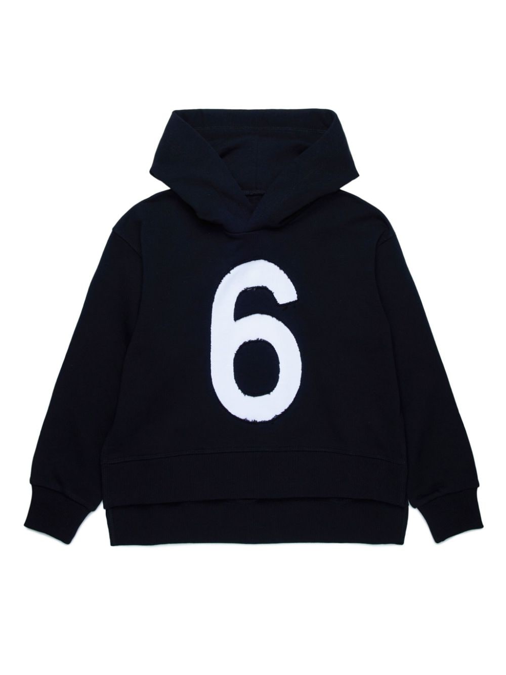 MM6 Maison Margiela Kids Hoodie mit Applikation - Schwarz von MM6 Maison Margiela Kids