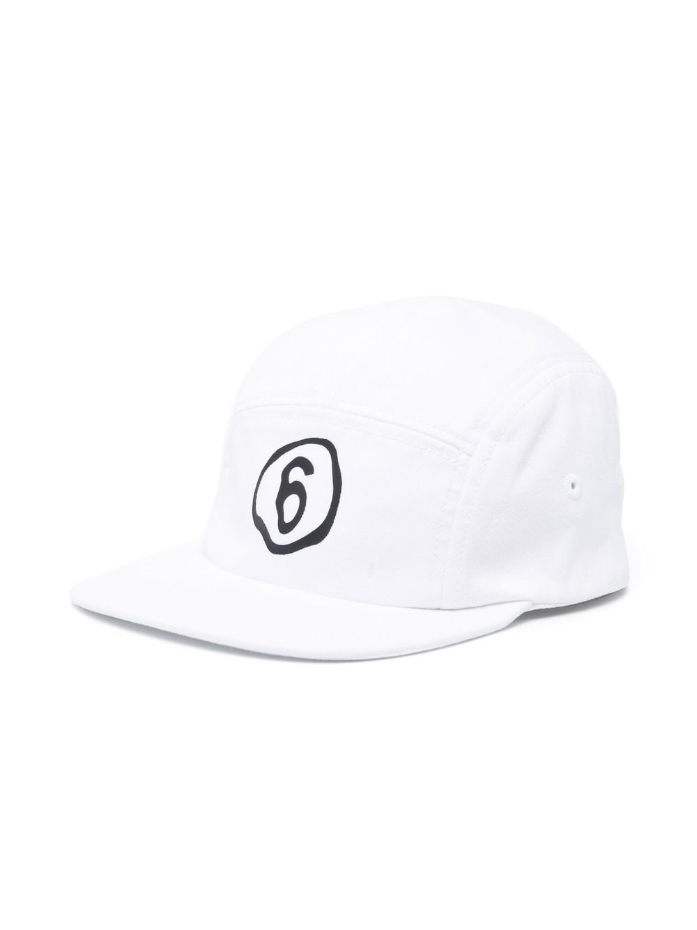 MM6 Maison Margiela Kids Baseballkappe mit Logo-Print - Weiß von MM6 Maison Margiela Kids