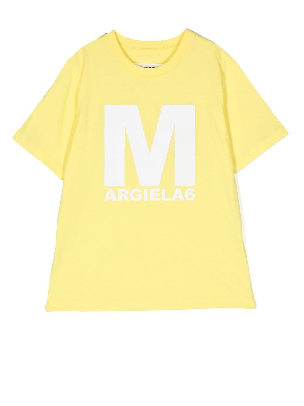 MM6 Maison Margiela Kids T-Shirt mit Logo-Print - Gelb von MM6 Maison Margiela Kids