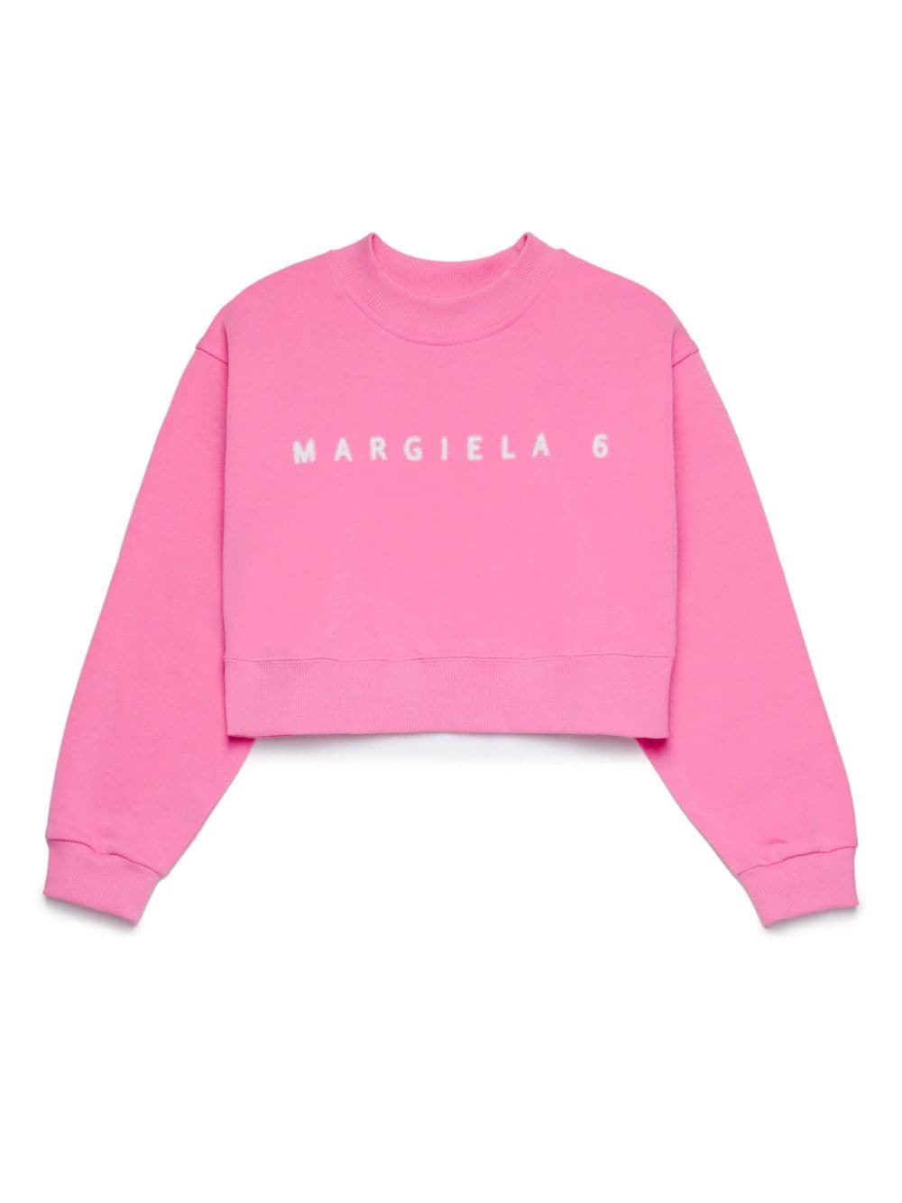 MM6 Maison Margiela Kids Sweatshirt mit Logo-Print - Rosa von MM6 Maison Margiela Kids