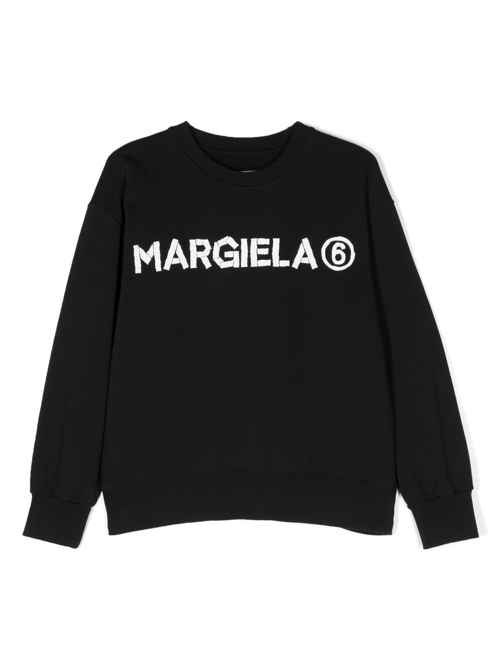 MM6 Maison Margiela Kids Sweatshirt mit Logo-Print - Schwarz von MM6 Maison Margiela Kids