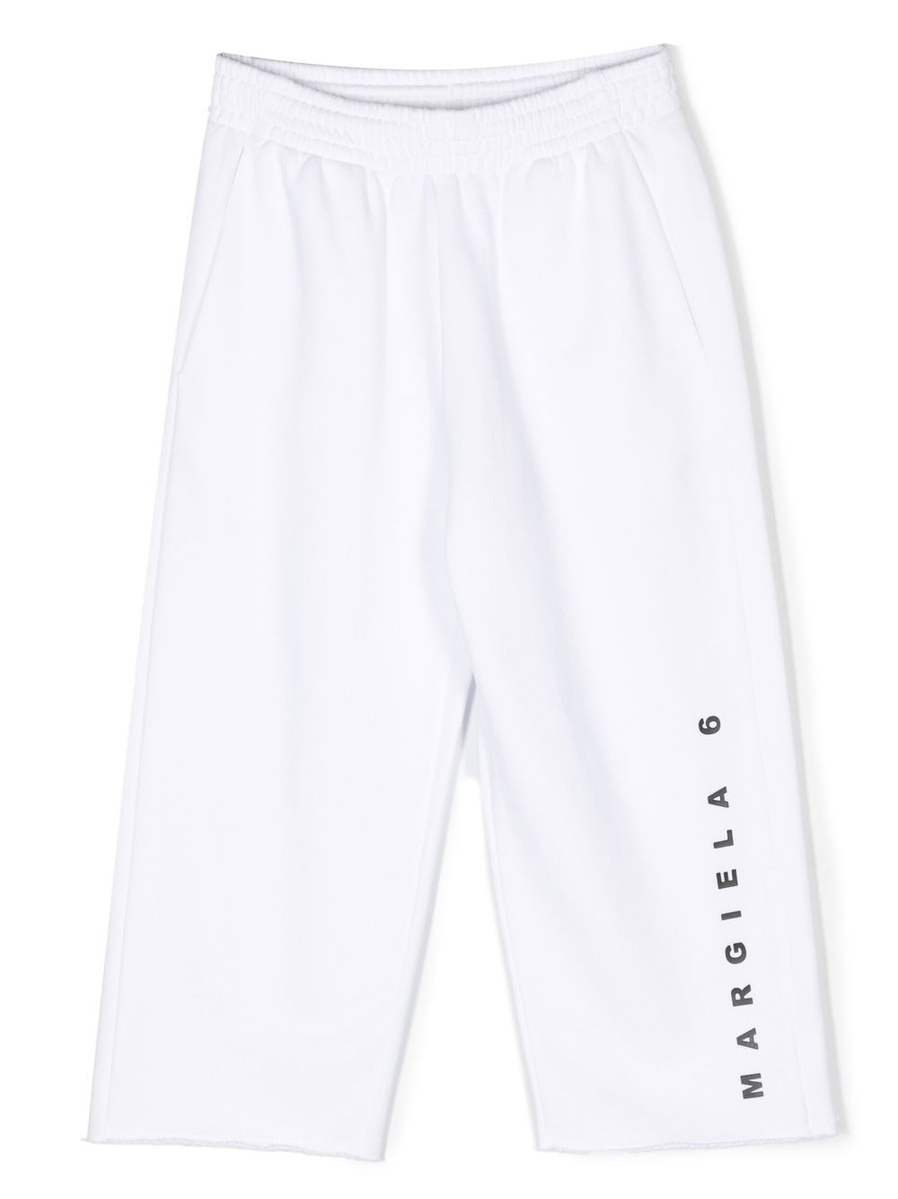 MM6 Maison Margiela Kids Hose mit Logo-Print - Weiß von MM6 Maison Margiela Kids