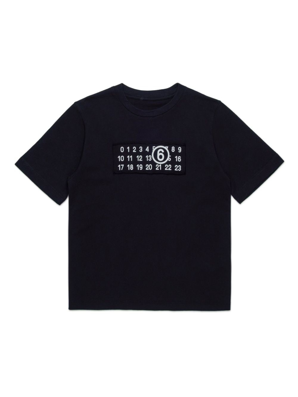 MM6 Maison Margiela Kids T-Shirt mit Nummern-Motiv - Schwarz von MM6 Maison Margiela Kids