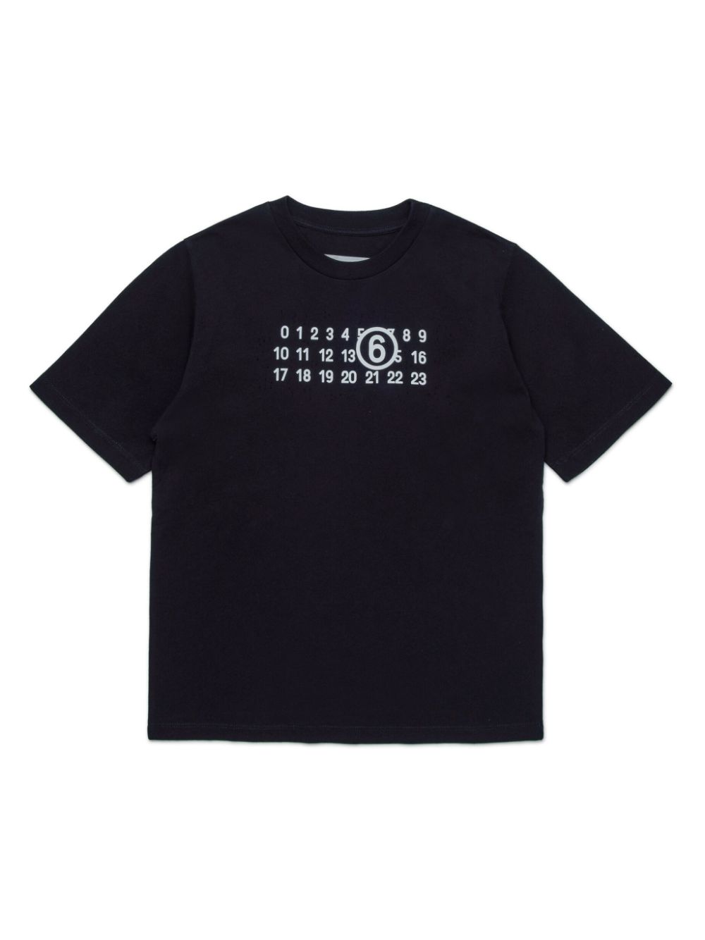 MM6 Maison Margiela Kids T-Shirt mit Nummern-Motiv - Schwarz von MM6 Maison Margiela Kids