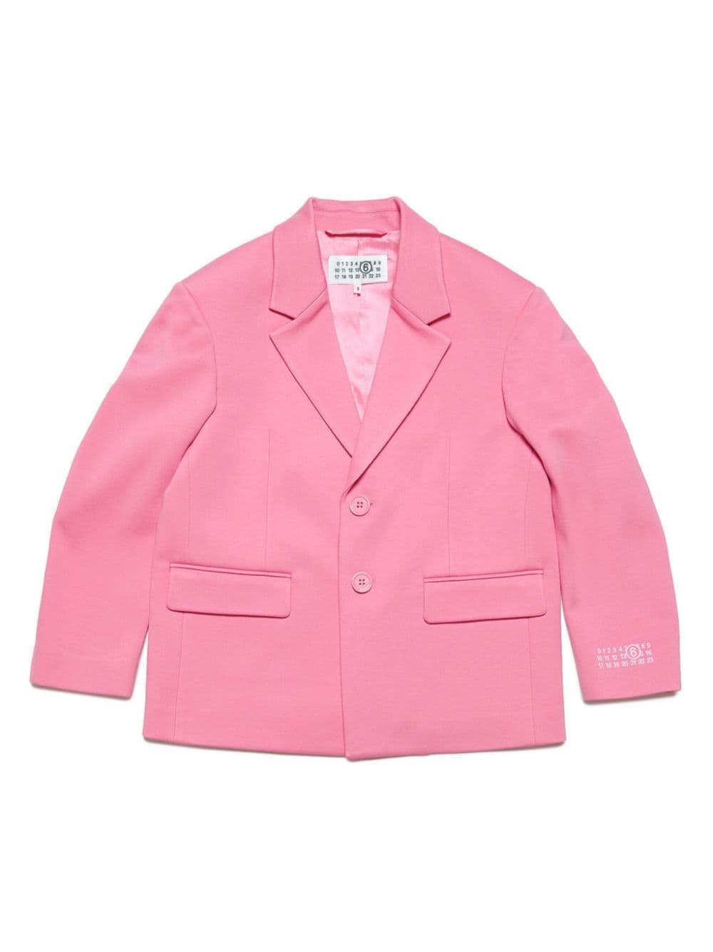 MM6 Maison Margiela Kids Einreihiges Sakko - Rosa von MM6 Maison Margiela Kids