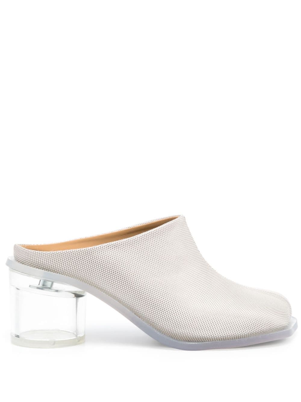 MM6 Maison Margiela Anatomic Transparent Mules 60mm - Nude von MM6 Maison Margiela