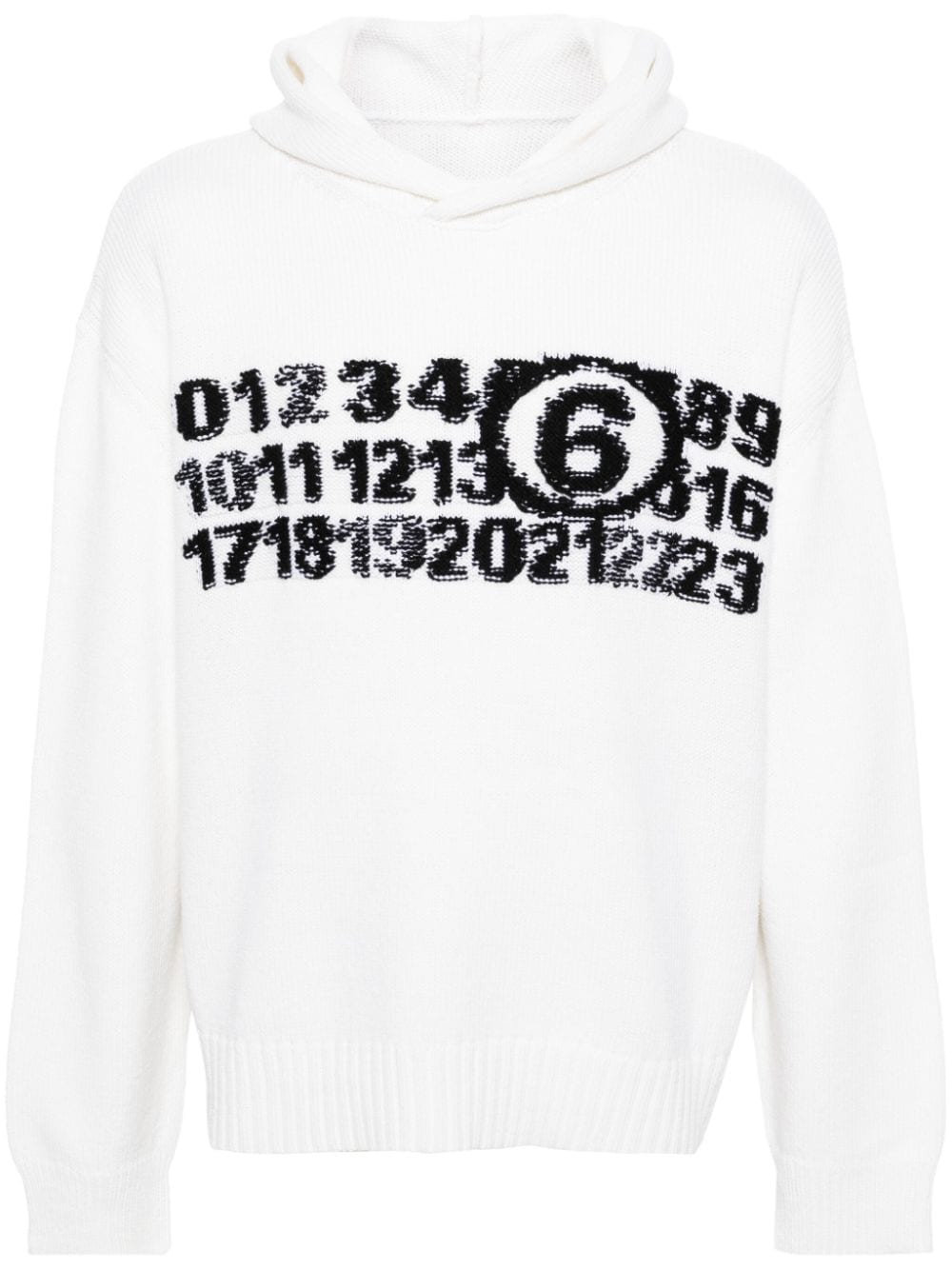 MM6 Maison Margiela Gage 5 Hoodie - Weiß von MM6 Maison Margiela