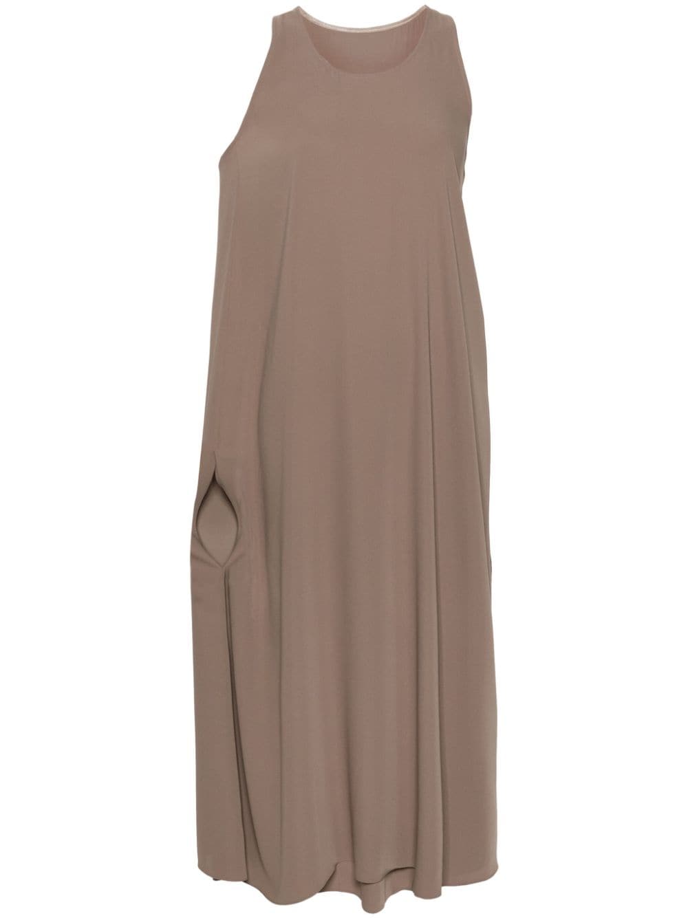 MM6 Maison Margiela Maxikleid mit Texturen - Nude von MM6 Maison Margiela