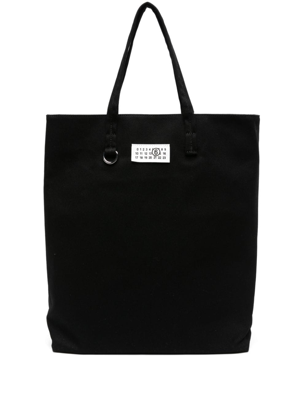 MM6 Maison Margiela Canvas-Shopper mit Nummernmotiv - Schwarz von MM6 Maison Margiela