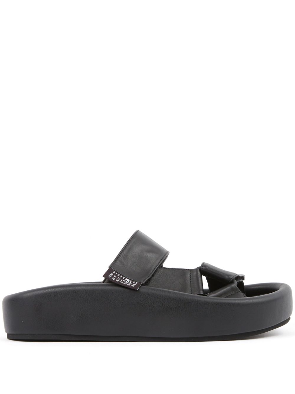 MM6 Maison Margiela Plateau-Sandalen mit Gurtband - Schwarz von MM6 Maison Margiela